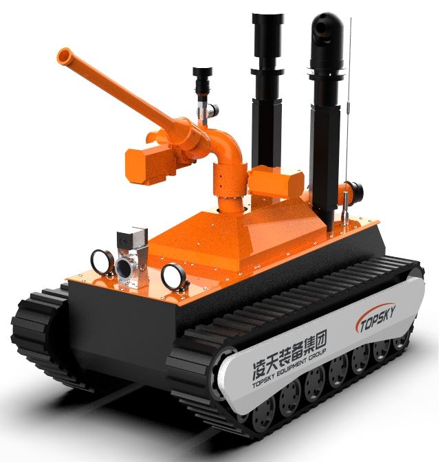 消防干粉滅火機器人【電動】 （第3代，語音控制+輕量化+干粉滅火）