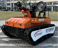 防爆消防滅火排煙偵察機(jī)器人（中型，第11代，語音控制+跟隨功能+5G控制+水炮跟蹤火焰+野外導(dǎo)航)