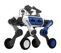 反恐防暴輪足機器狗（輪足，自組網(wǎng)+集成一體式遙控器+38mm六連發(fā)射器+捕捉網(wǎng)發(fā)射器）